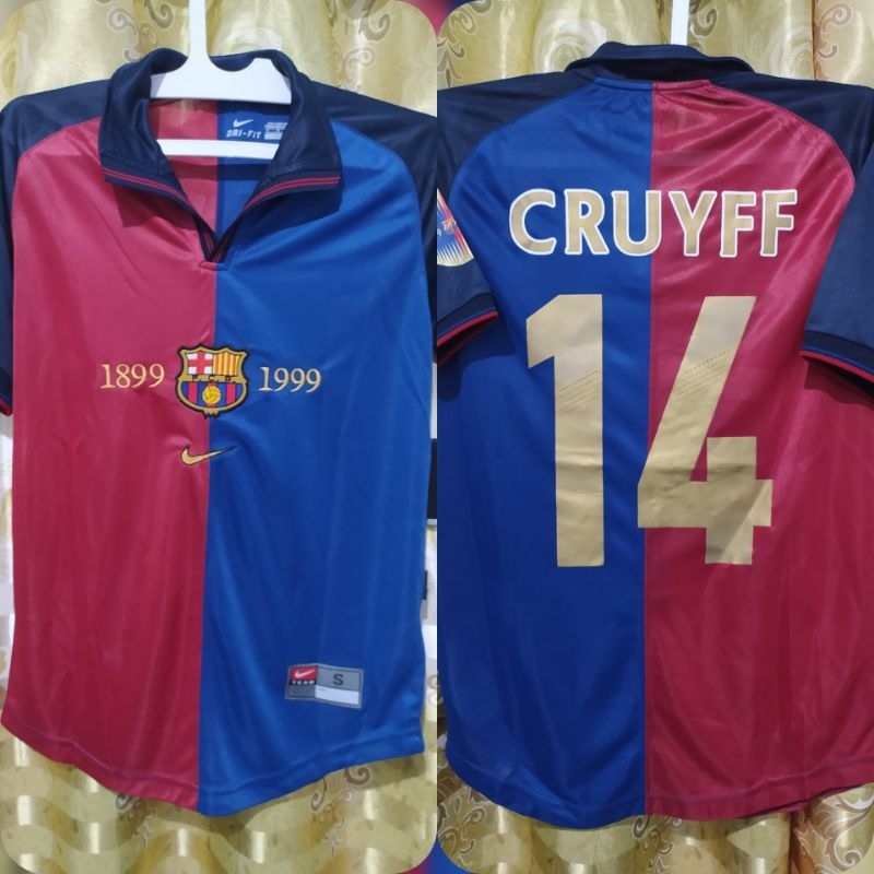 Jersey retro Barcelona Home 1998 1999 Centenary