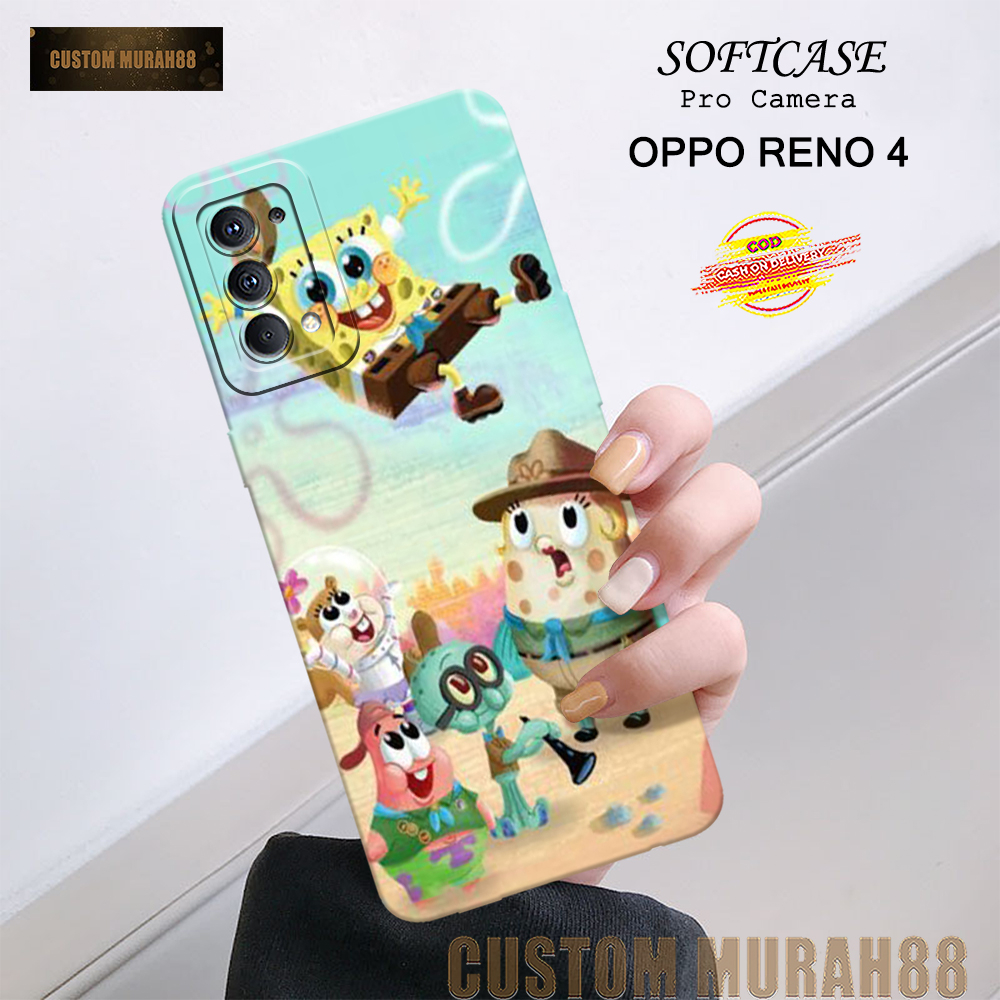 Case Oppo Reno 4 Terbaru - Fashion Case KARTUN - Casing Hp Oppo Reno 4 - Softcase Pro Camera Oppo Re