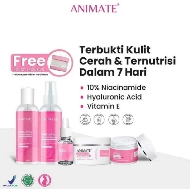 Animate Instan Whitening Series | Paket Whitening Series Animate