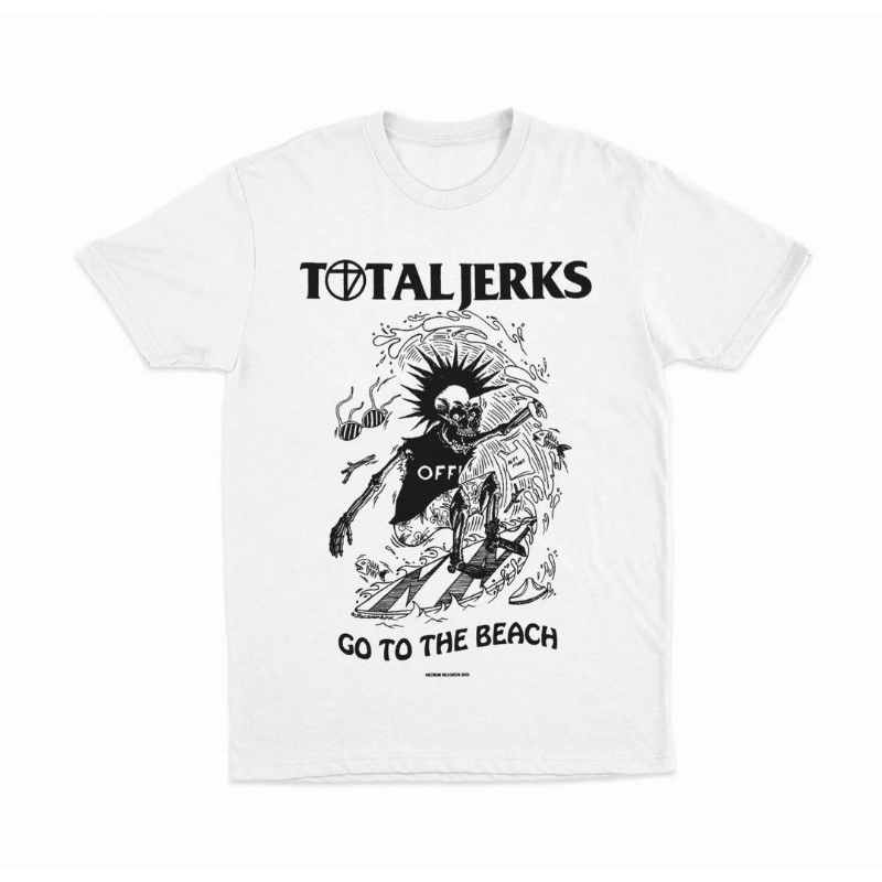 Total Jerks - Go to the Beach (White) Official Merch