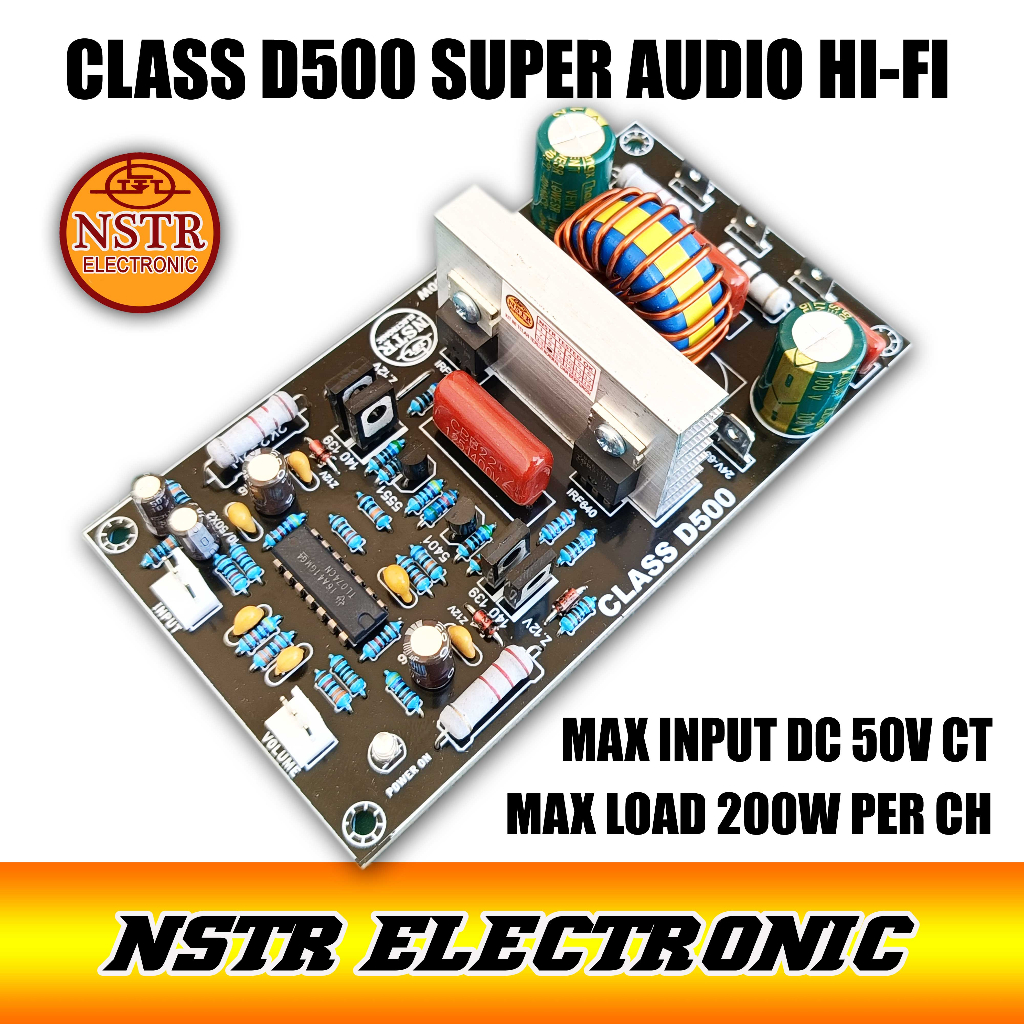 Kit power class D500 Watt Tanpa Arus BIas