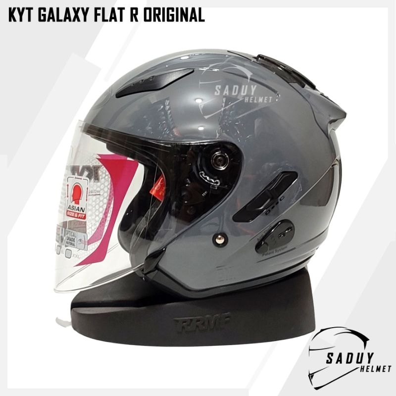 HELM KYT GALAXY FLAT R GORILLA GREY GLOSSY