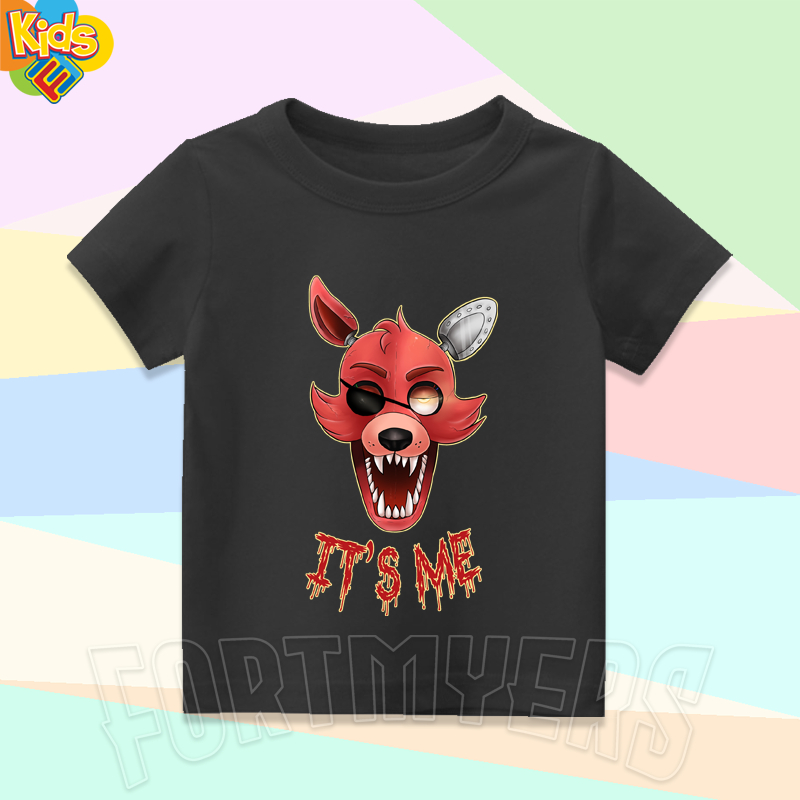 BAJU ANAK KAOS ANAK FOXY FIVE NIGHT AT FREDDY ITS ME