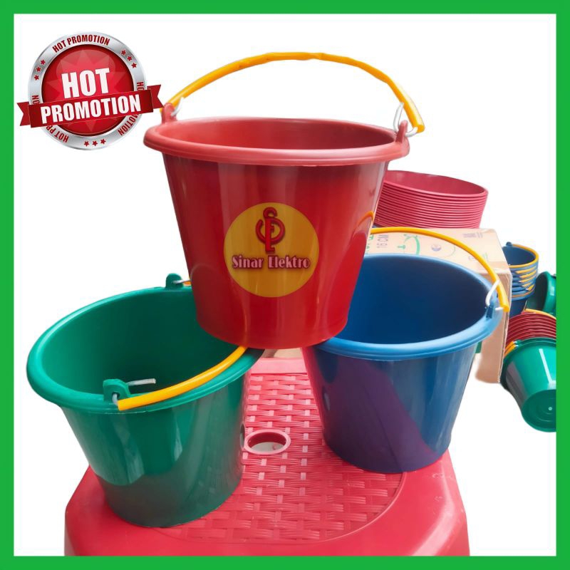 Timba sabun kecil ½ gl warna warni.timba sabun mandi