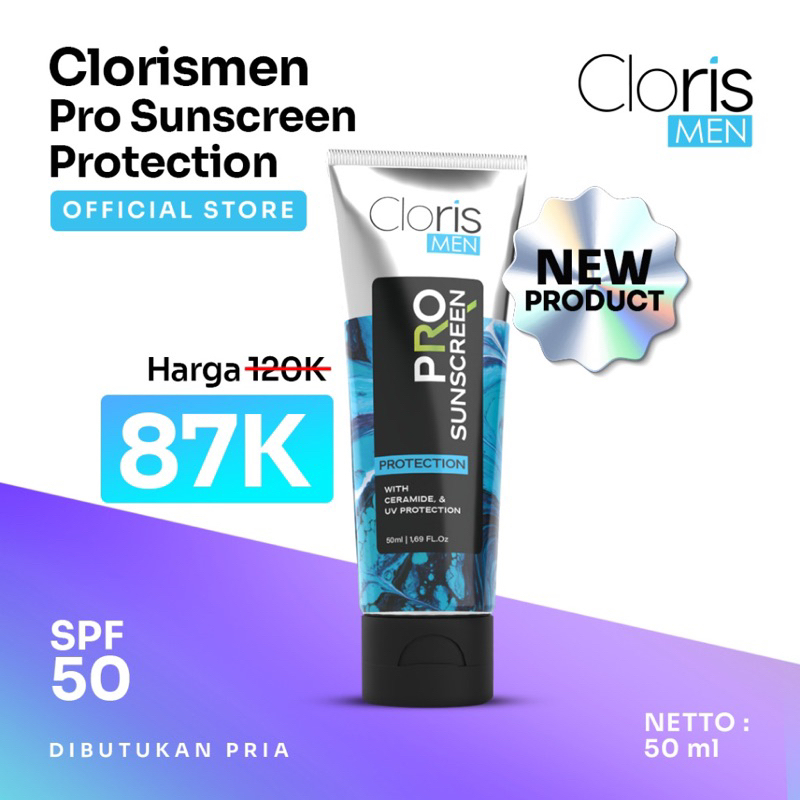 Clorismen Pro Sunscreen Protection - Sunblock Pria 50ml