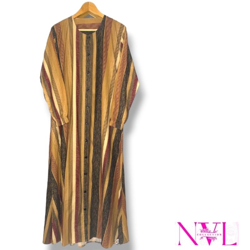 GAMIS SALUR GARIS PANJANG PREMUIM DRESS | MAXI DRESS | LONG DRESS