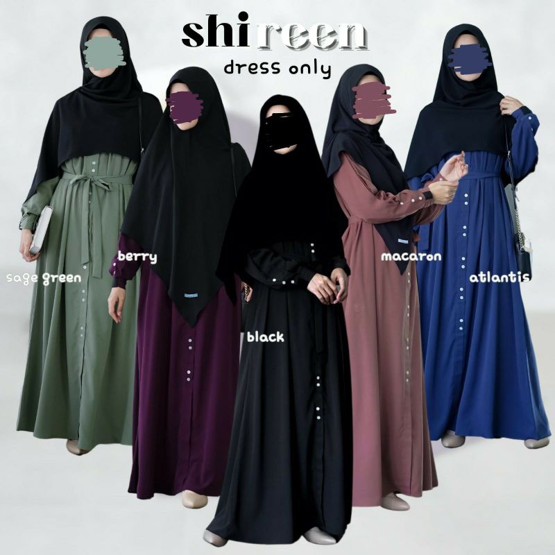 Gamis Shireen Gamis syari murah original shazfa hijab shahia hijab