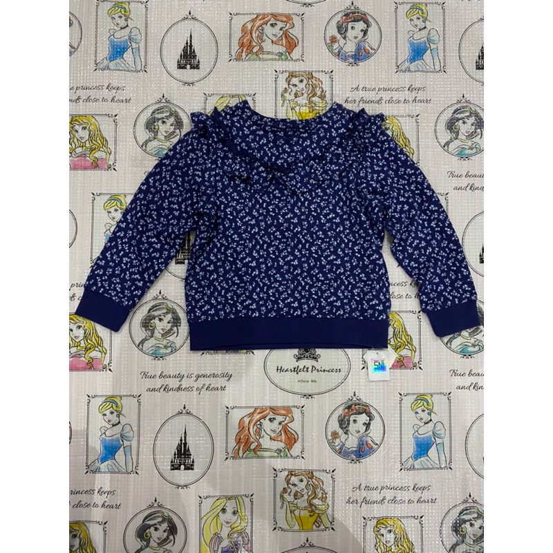 Mothercare sweatshirt Blue frill girl NWT