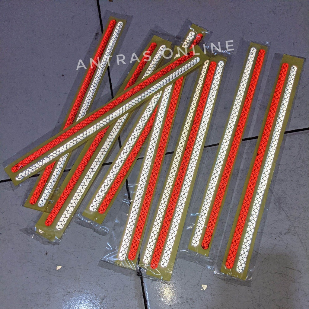 stiker timbul resin reflektif plat nomor isi 2 - stiker plat nomor motor mobil