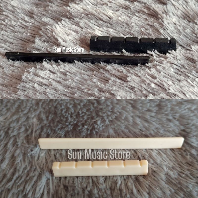 Paket Saddle + Nut Gitar Klasik Nilon - Saddle Nut Gitar Klasik Nilon Sepasang