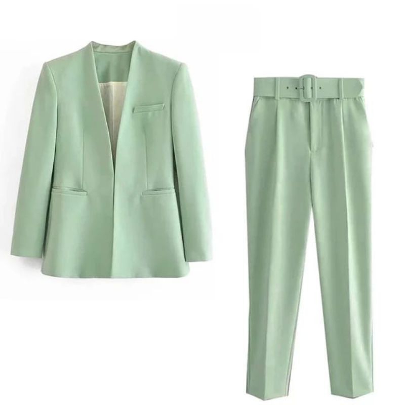 setelan blazer wanita / set jas blazer wanita / setelan celana slimfit