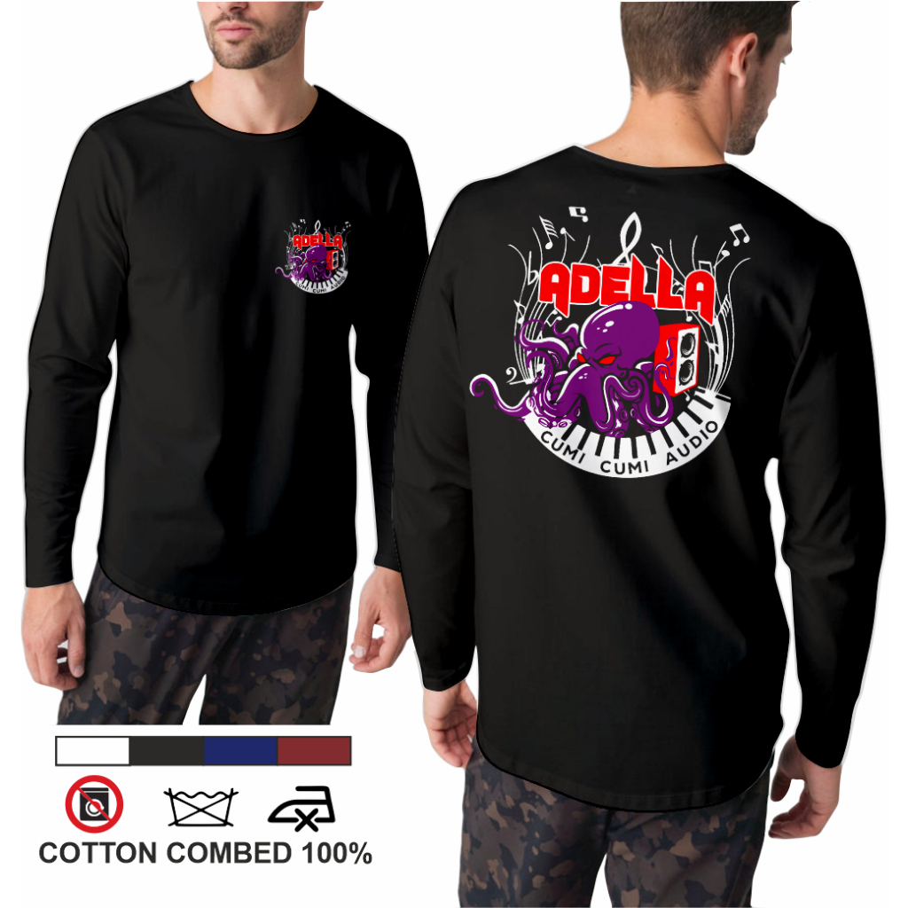 Kaos Om Adella Cumi Cumi Audio 100% Lengan panjang