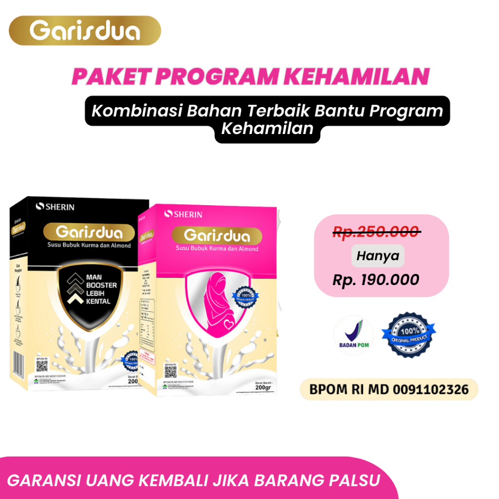 Susu Penyubur Kandungan - Susu Kesuburan Pria Dan Wanita Promil - Pengental Air Mani Paket Promil Su