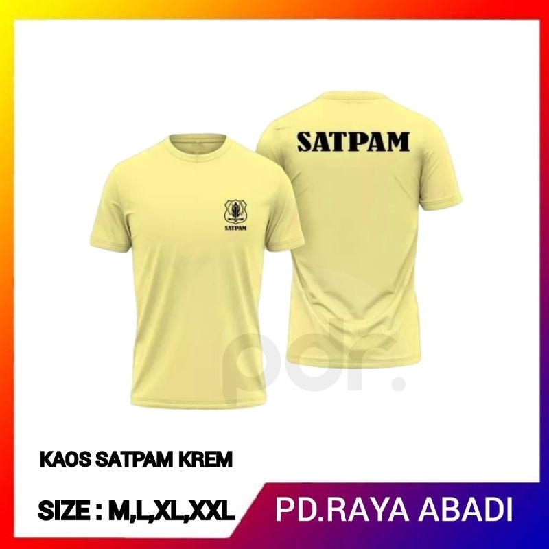 Kaos satpam / kaos satpam terbaru / kaos pendek satpam /kaos security