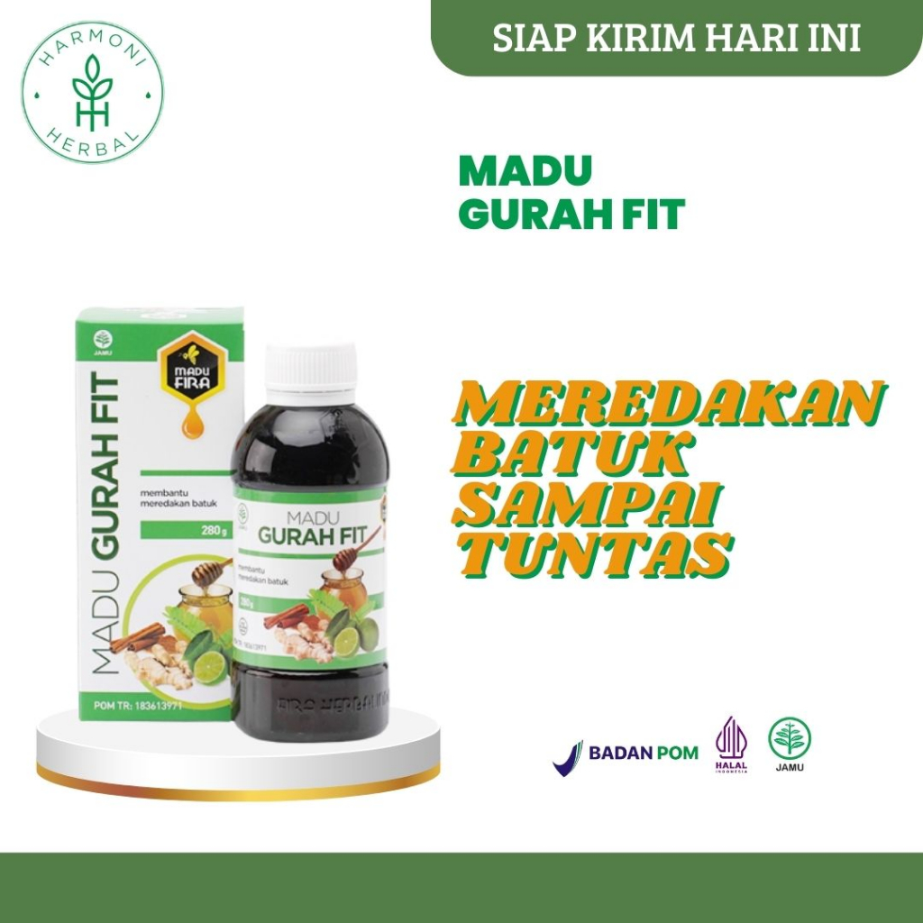 

Obat Flu Batuk Demam Madu Gurahfit Obat Herbal Sakit Tenggorokan Sesak Nafas Sinusitis Asma TBC