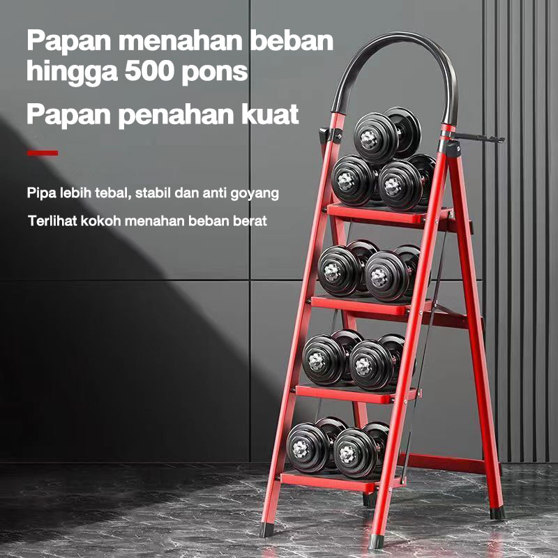 Tangga 34/5/ Step tangga lipat aluminium tangga lipat Multifungsi Lipat Tangga Besi Household Ladder Tangga Rumah minimalis Rumah  Reaim