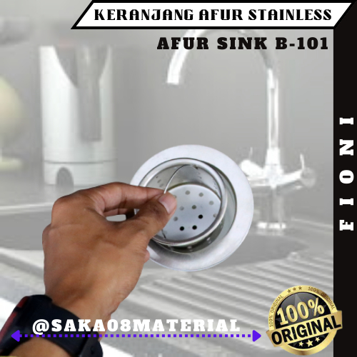 JUAL KERANJANG AFUR STAINLESS FIONI ORIGINAL TERBARU / KRANJANG SARINGAN WASTAFEL STENLIS / SARINGAN