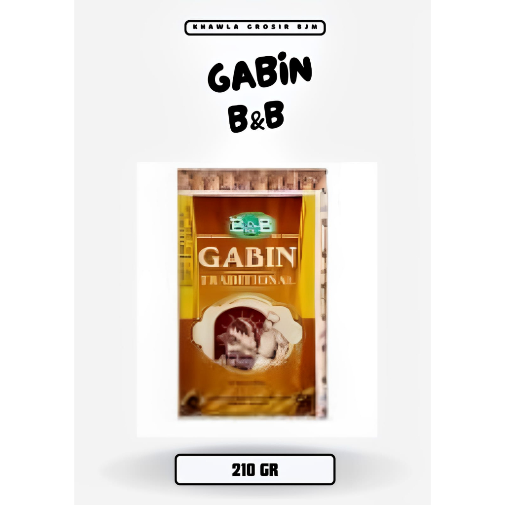 

GABIN TRADISIONAL B&B GABIN SUSU KEMASAN 210 GR