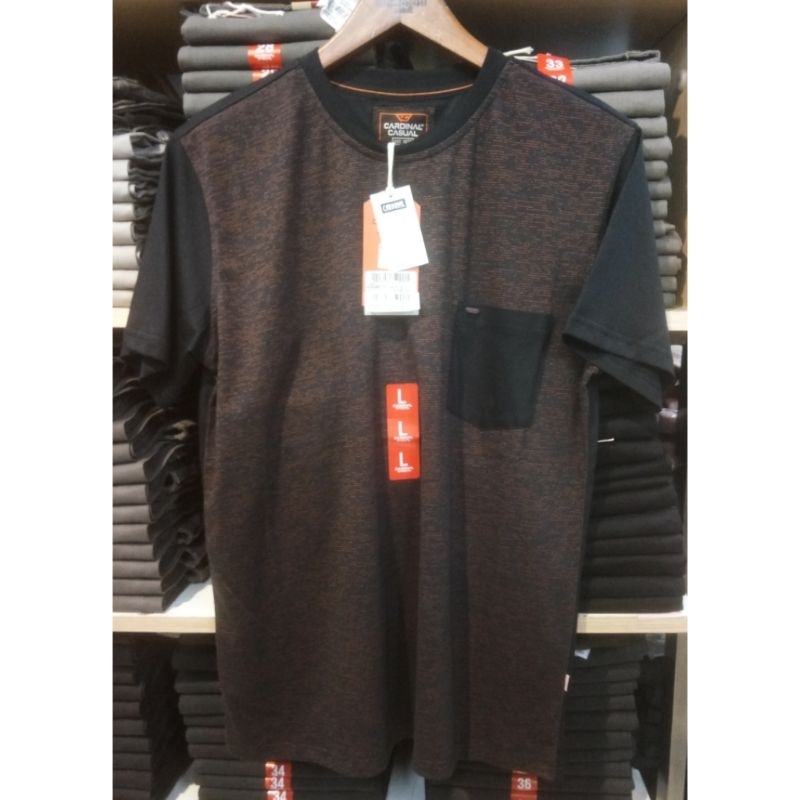 Cardinal casual original mens EAIAR01774P 01A Tshirt kaos oblong pria hitam