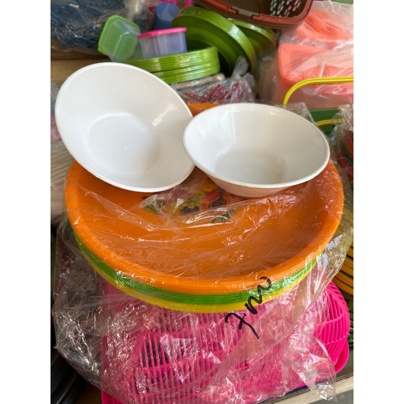 mangkok panda putih mangkok bakso plastik 12 pcs 1 lusin