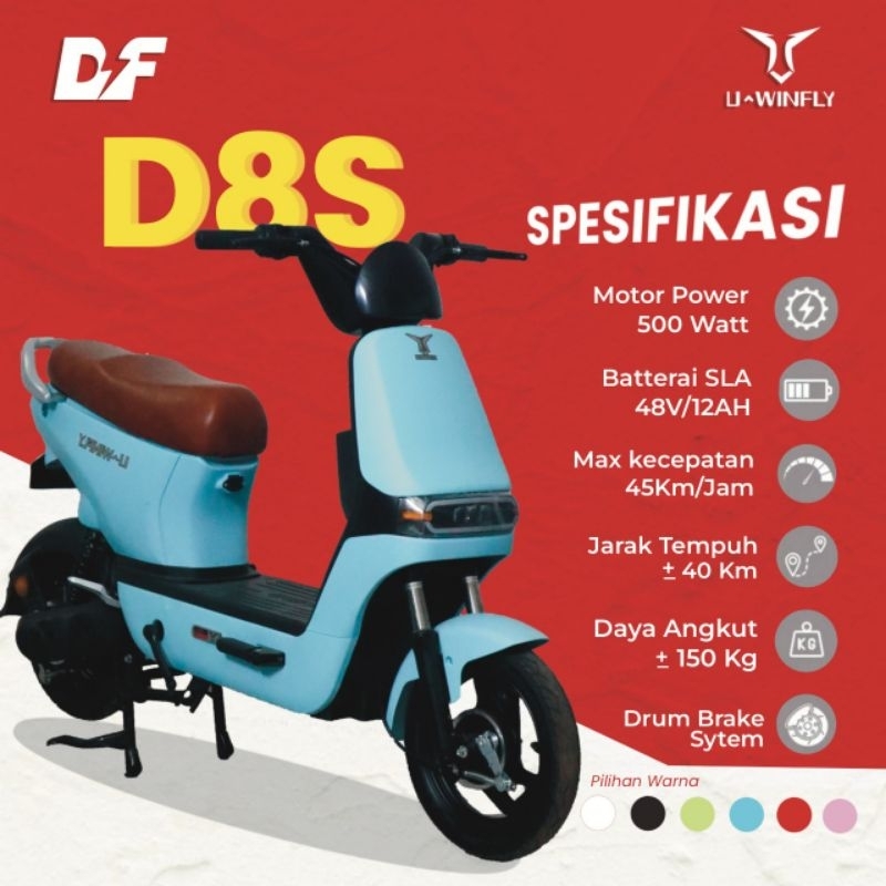 UWINFLY SEPEDA  LISTRIK D8S