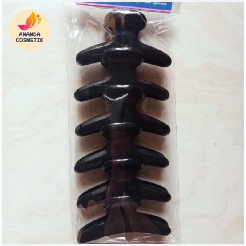 JEPIT RAMBUT TRENDY JAPAN 9CM HITAM- JEPITAN KEPNG SALON PROFFESIONAL