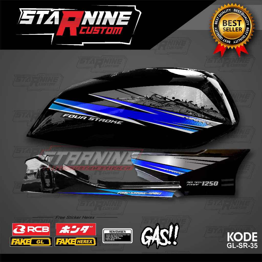 striping GL hologram striping GL batik honda GL pro kode GL-SR-35