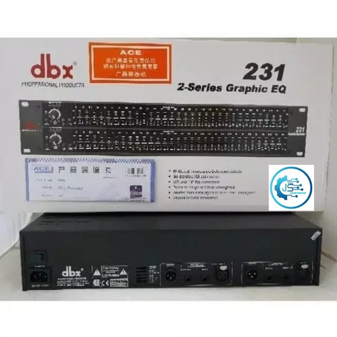 EQUALIZER DBX 231 EQUALISER 231 BARU dbx 231 silver