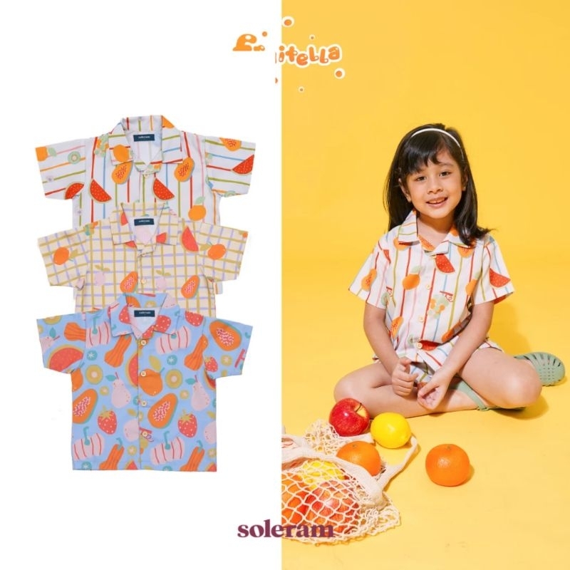 SOLERAM MOJITO SHIRT - PRINTED TOYOBO - KEMEJA ANAK