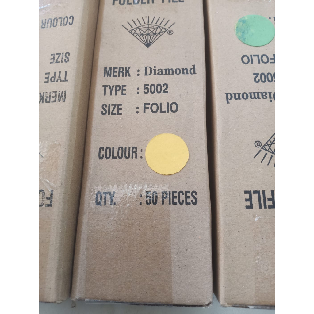 

MAP KERTAS 5002 DIAMOND FOLIO KUNING 1 DUS