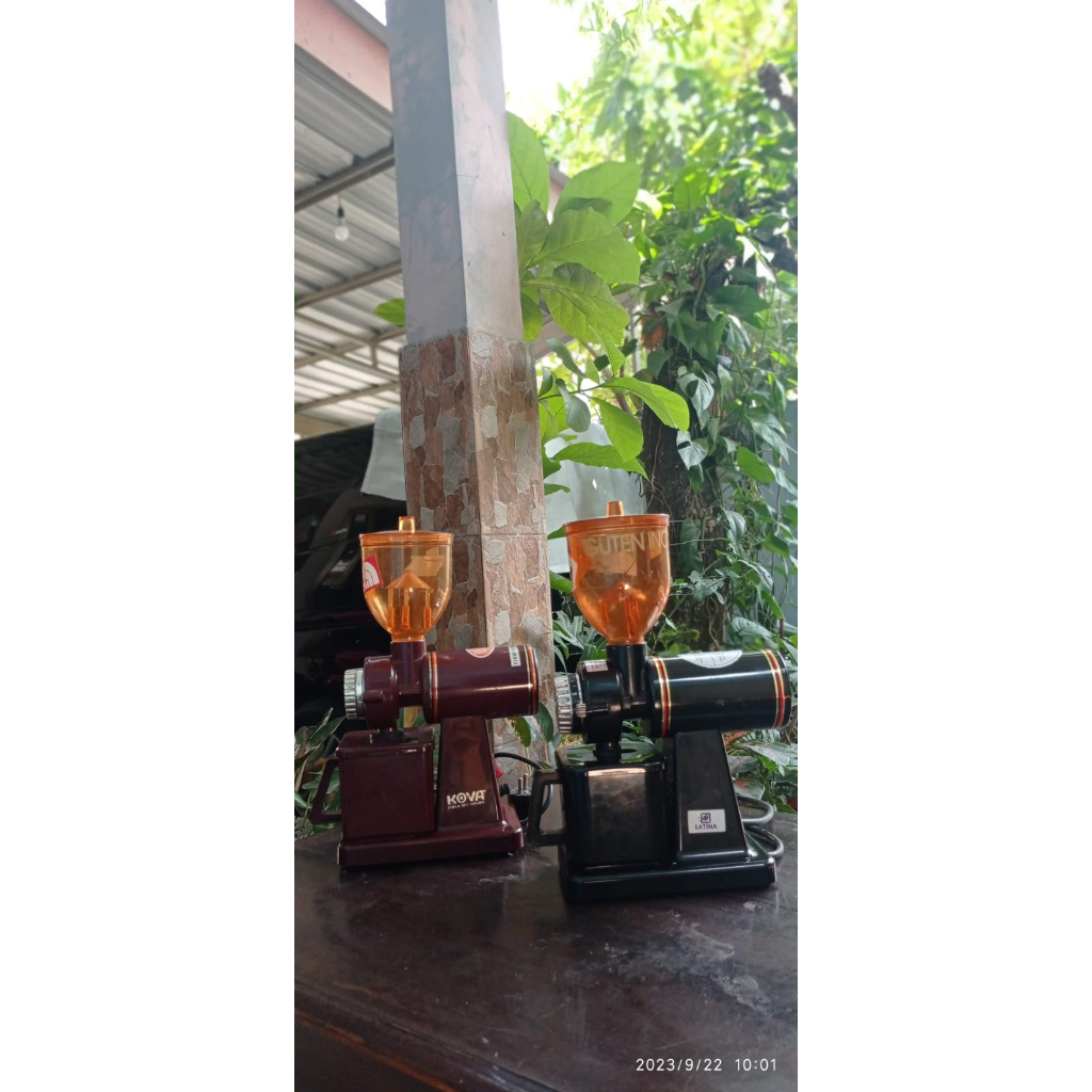 Paket 2 Grinder Latina 600 N + Grinder Kova 600 Murah Bekas Penggiling Biji Kopi