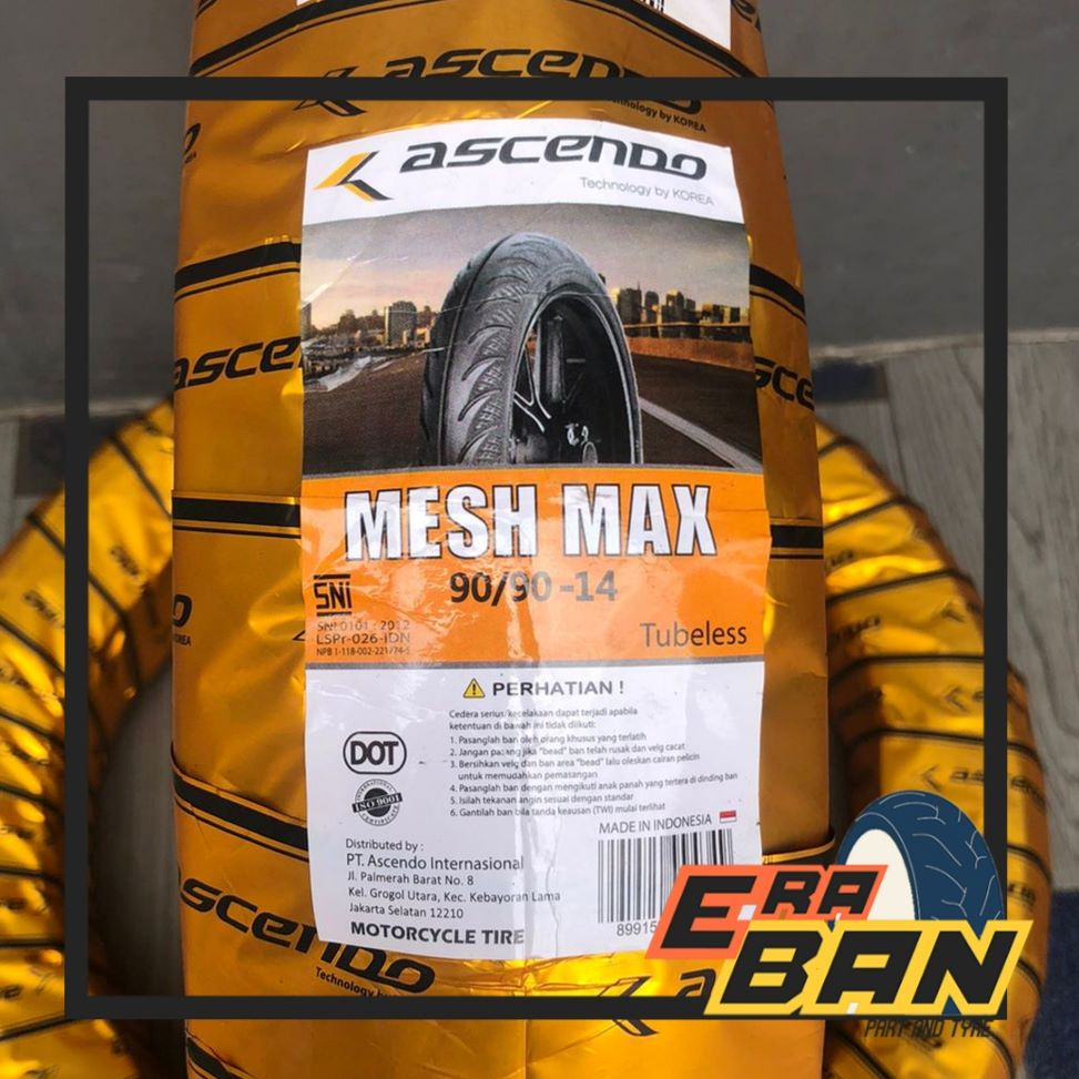 BAN LUAR ASCENDO MESH MAX 90 90 RING 14 TUBELESS