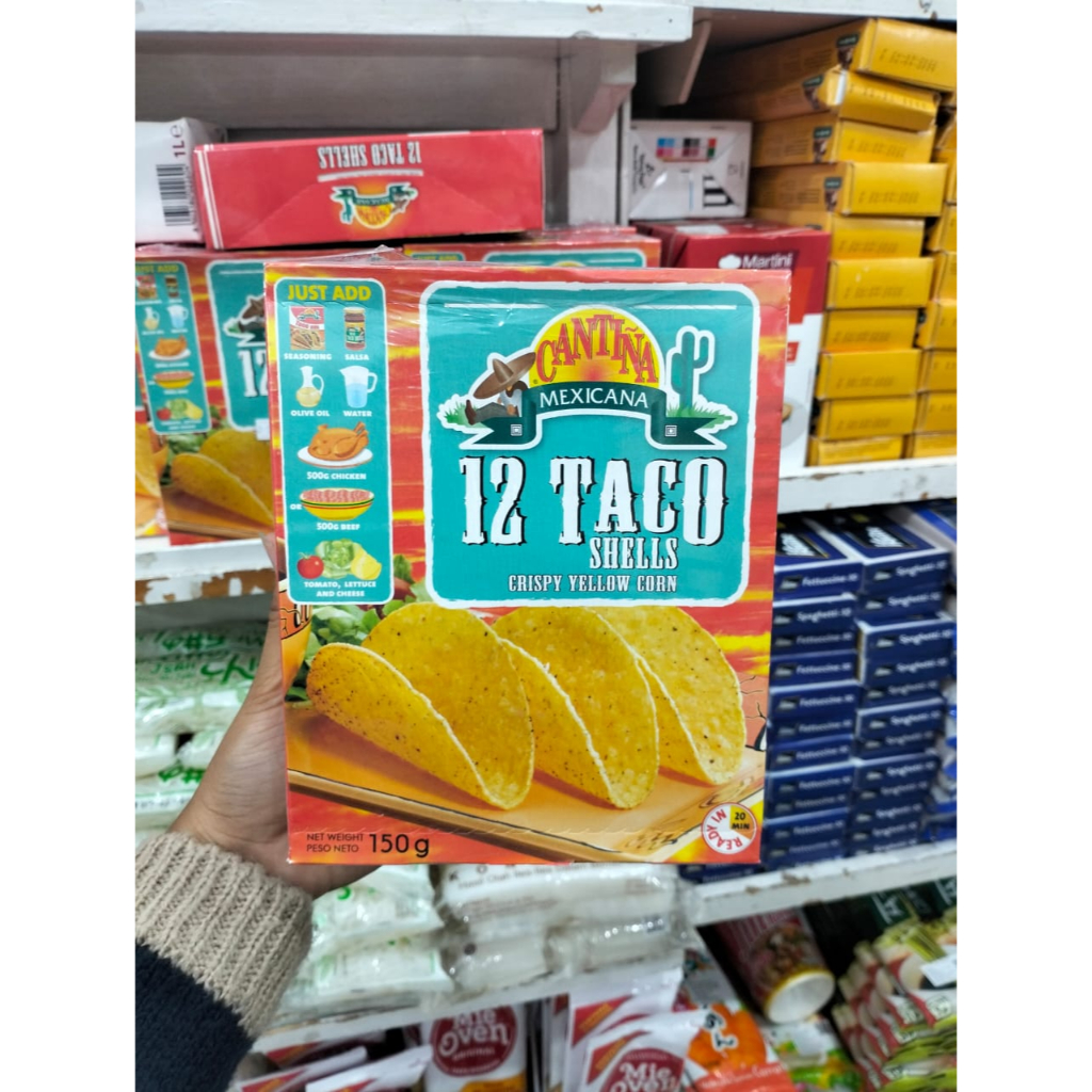 

Cantina Taco Shells Crispy Yellow Corn 12Pcs 150gr Impor Netherlands