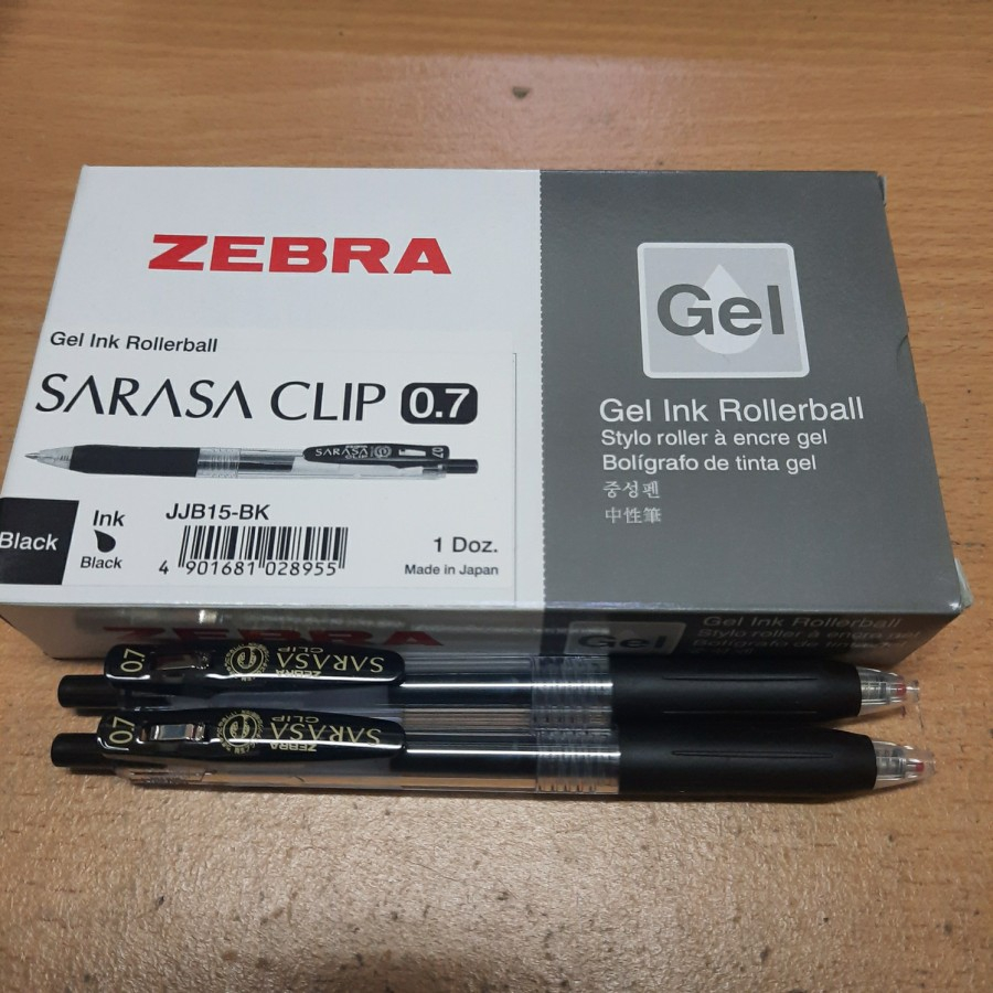 

BOLPOIN ZEBRA SARASA CLIP 0.7 Hitam ECER