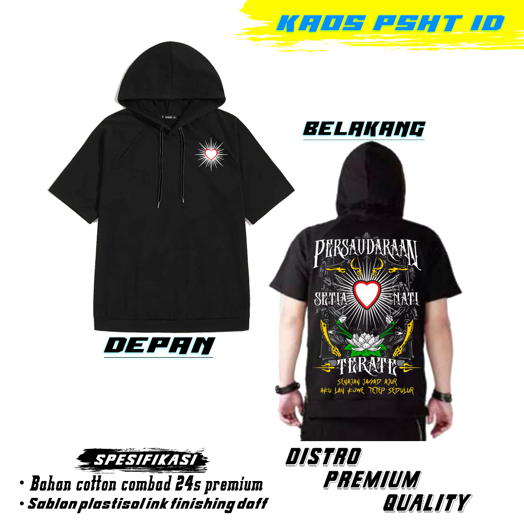 KAOS Hodie PSHT Seduluran Selawase TERBARU SPECIAL BISA COD/BAHAN DISTRO KAOS PSHT ID