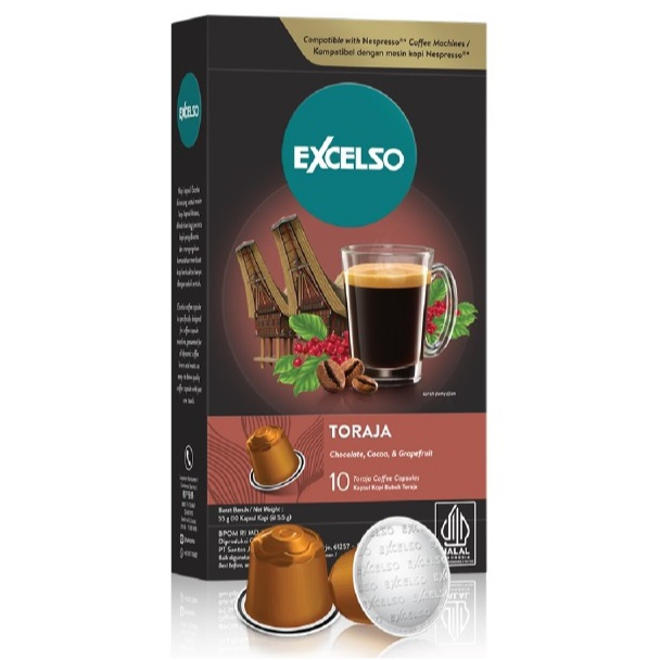 

Excelso TORAJA Capsule NC (Nespresso® Compatible) Kapsul Kopi