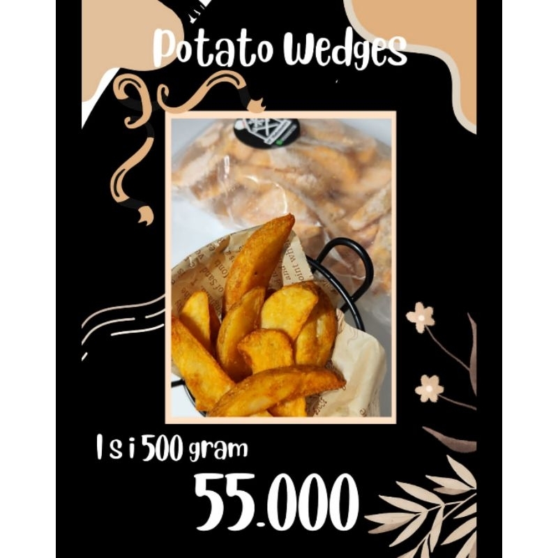 

Potato Wedges Kentang Goreng Wedges 500gram