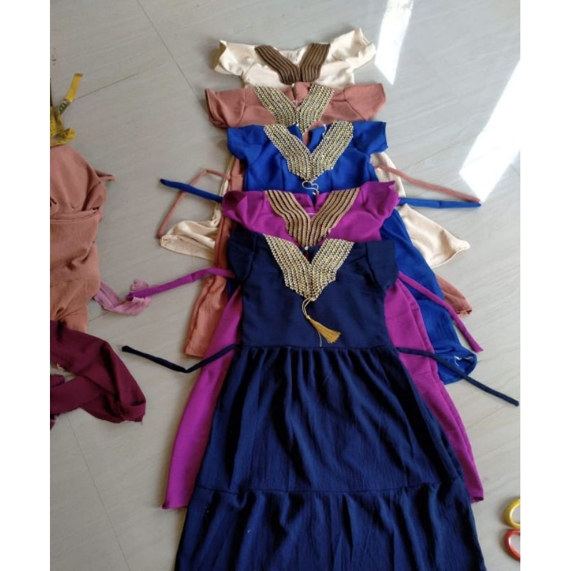 Daster Renda Sultan Anak Perempuan Dres Harian Termurah kain Premium