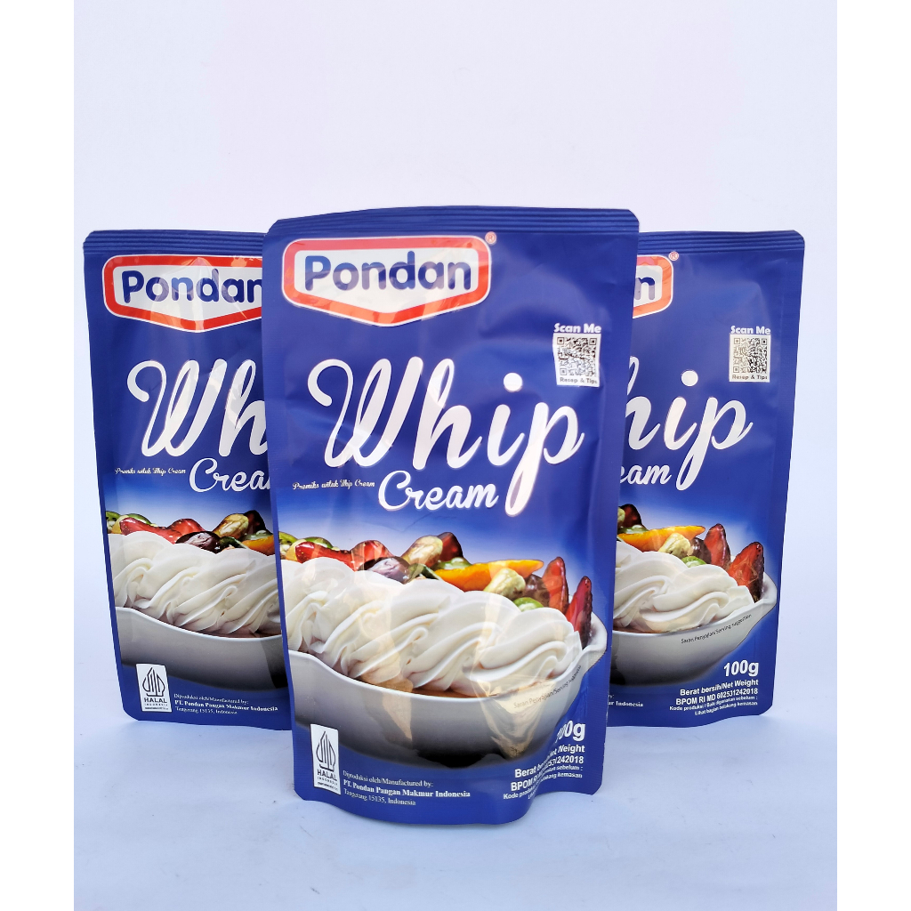 

Pondan Whip Cream Bubuk 100gr