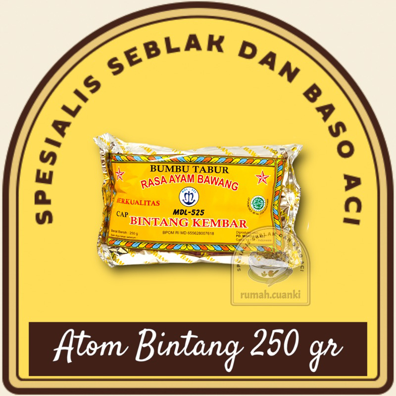 

Bumbu Atom Bintang 250 gr