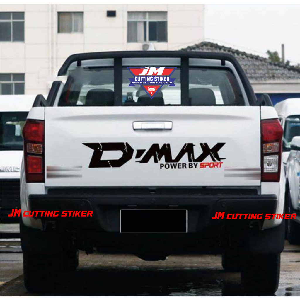 Stiker pintu belakang mobil dmax stiker cutting dmax sport stiker variasi pintu belakang mobil dmax
