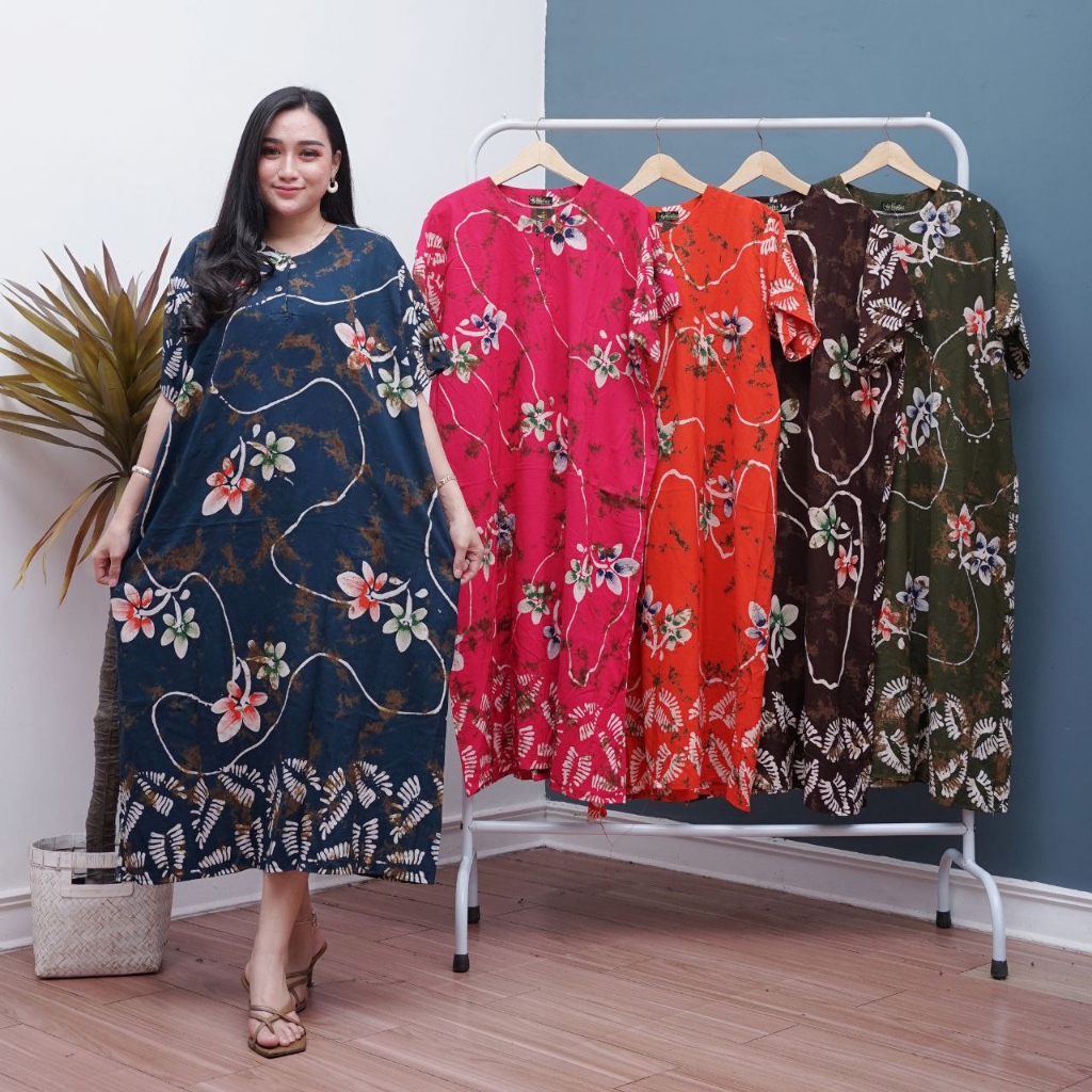 Daster Gogo Jumbo Ld 130 Batik Cap Busui & Bumil Rayon Premium Jfour Batik Store Grosir Murah