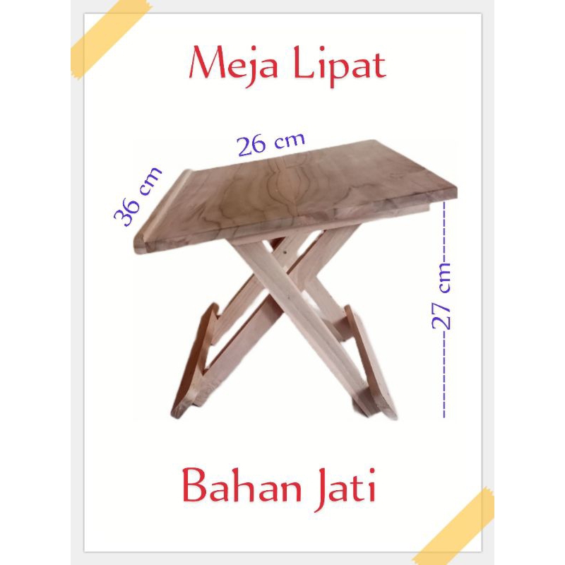 Rehal Quran Jati/Rehal Ngaji Jati/Meja Lipat Jati
