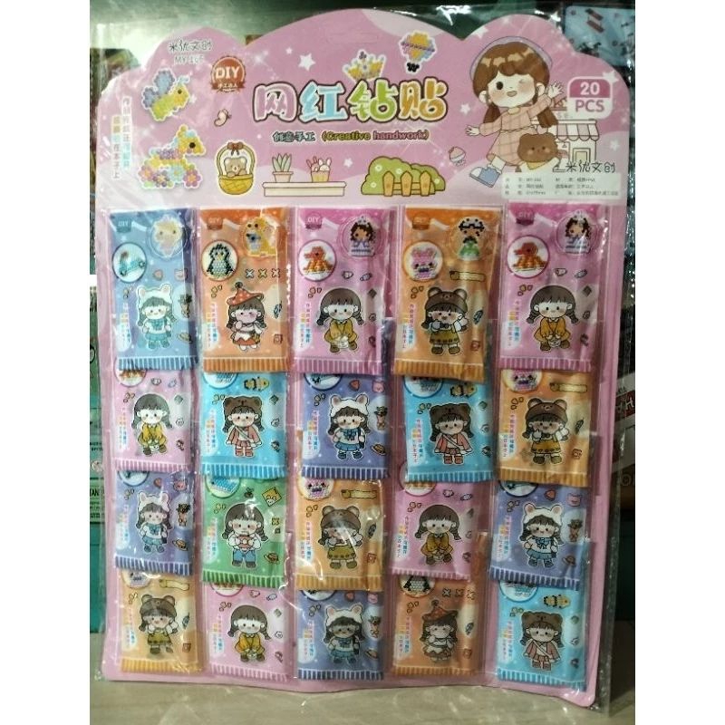 

stiker manik DIAMOND pena 3D 1pack isi 10#mainan kreasi asah motorik anak