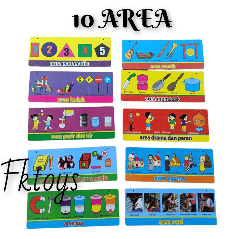 Mainan Edukasi Anak 10 Area APE Tk paud