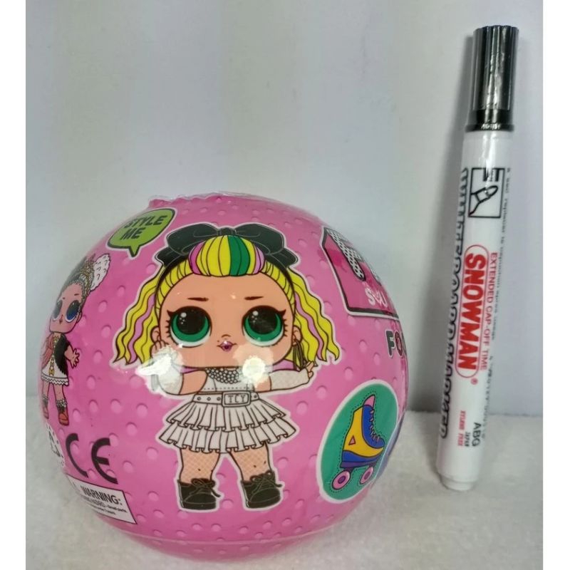 mainan egg surprise jumbo/telur hadiah bola LOL jumbo