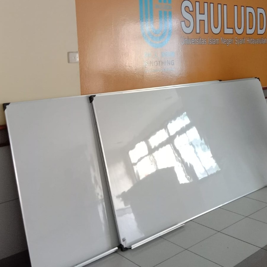 

whiteboard formica/hpl 120 x 240 cm (dihapus tak berbekas)