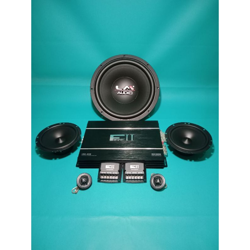 Paket LM Power Lm FIRE ll Speaker Split LM & Subwoofer LM audio 12JJ