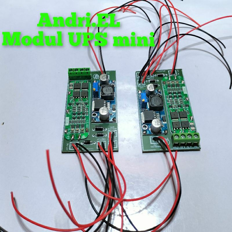 Modul UPS mini 2out 12v 10amper maksimal dan variabel out 5v 7v 9v 5amper maxsimal