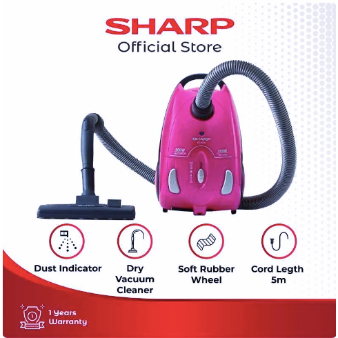 SHARP EC-8305 B/P Dry Vacuum Cleaner 400 Watt vakum Fakum vacum Facum